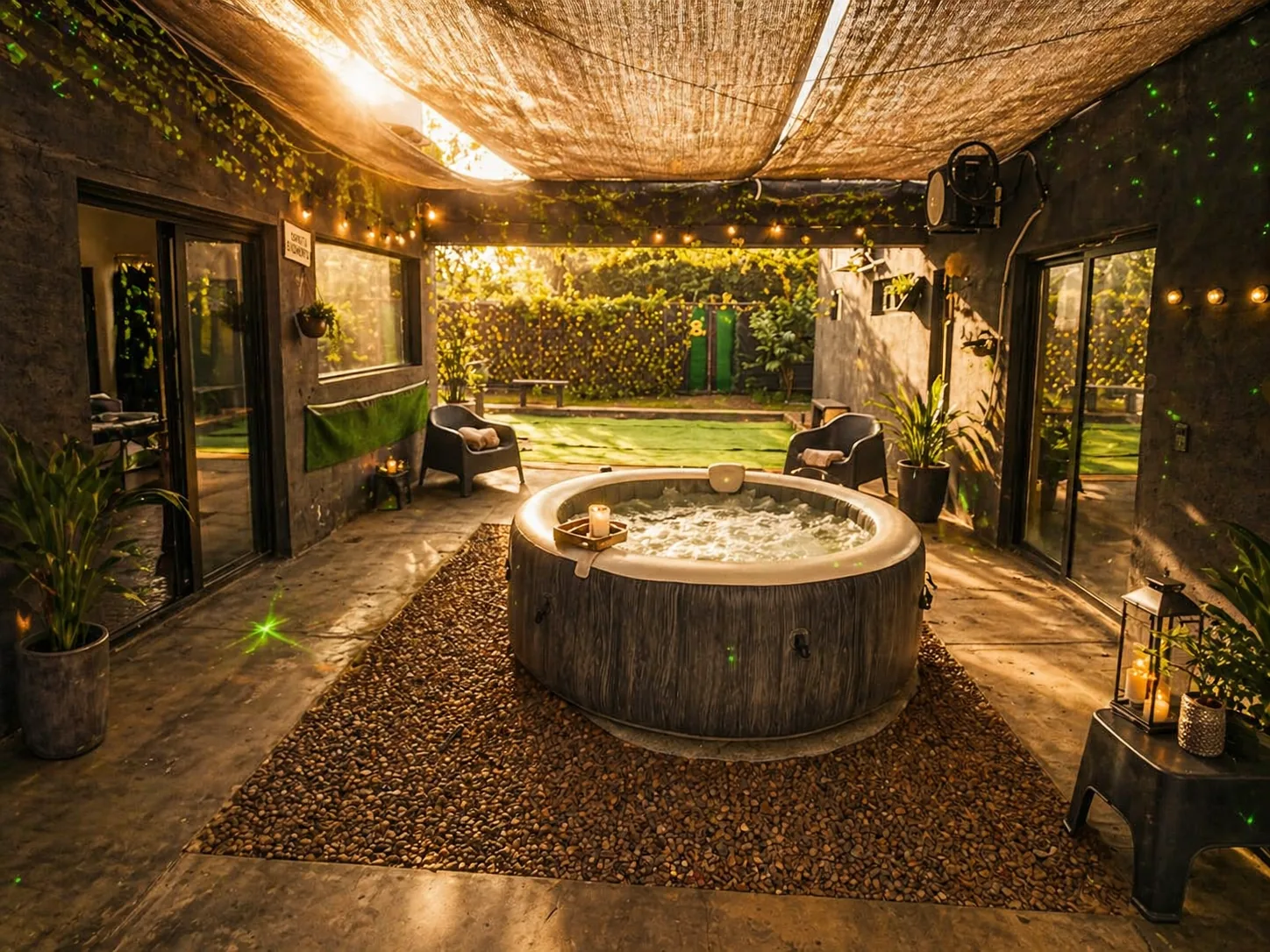 Área de jacuzzi y bienestar